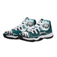 Mens High Top Retro Basketball Sneakers - Canvas Graffitti