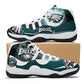 Mens High Top Retro Basketball Sneakers - Canvas Graffitti