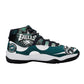 Mens High Top Retro Basketball Sneakers - Canvas Graffitti