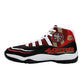 Mens High Top Retro Basketball Sneakers - Canvas Graffitti