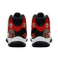 Mens High Top Retro Basketball Sneakers - Canvas Graffitti