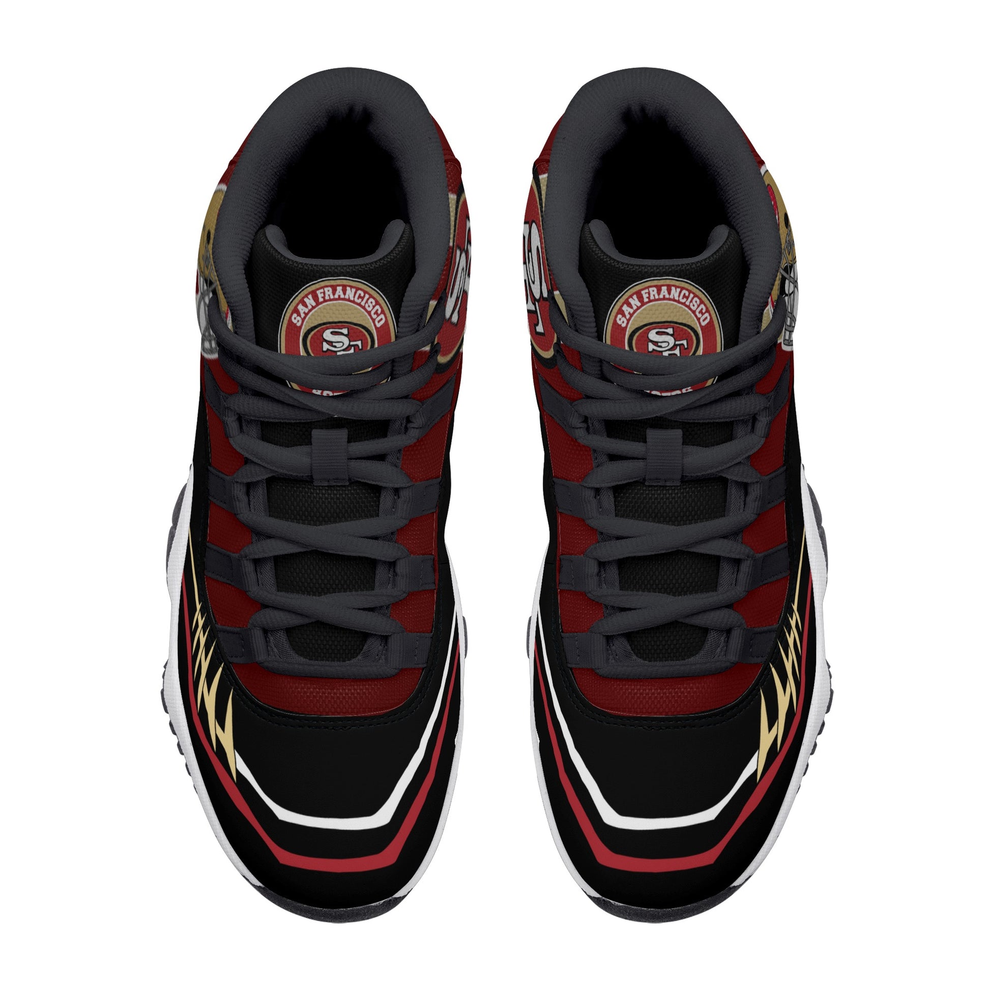 Mens High Top Retro Basketball Sneakers - Canvas Graffitti