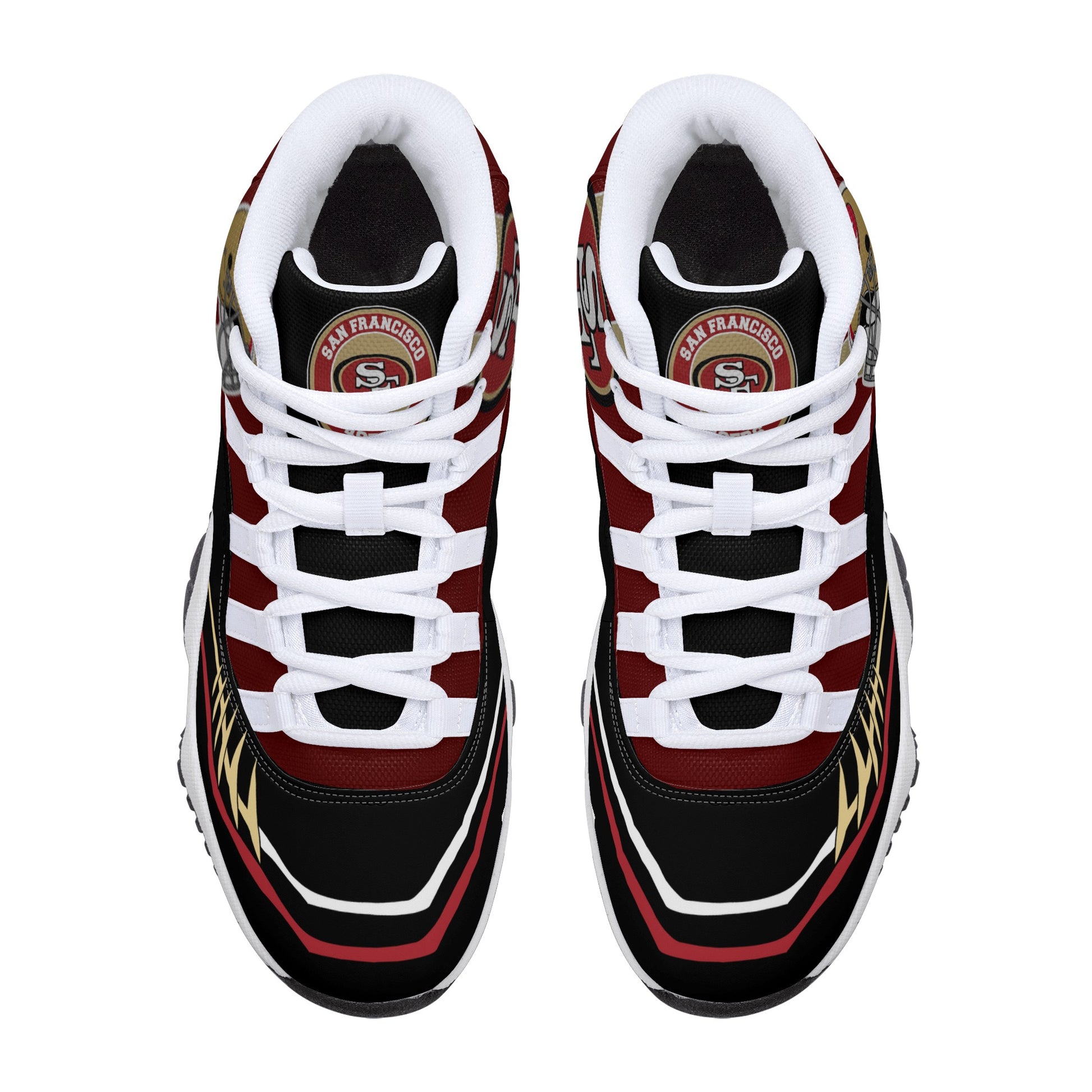 Mens High Top Retro Basketball Sneakers - Canvas Graffitti