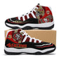 Mens High Top Retro Basketball Sneakers - Canvas Graffitti