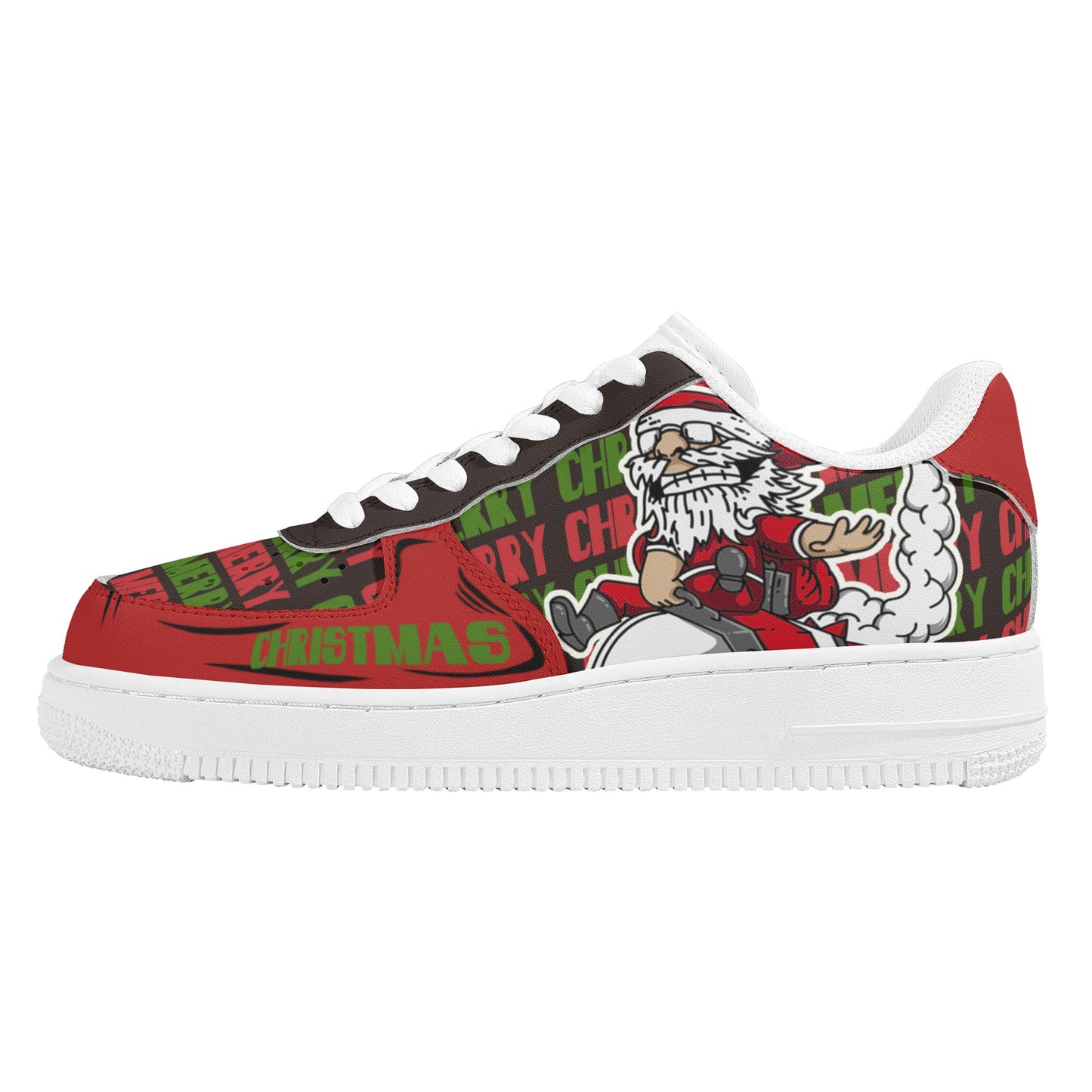 Womens New Design Low Top Leather Shoes - Canvas Graffitti
