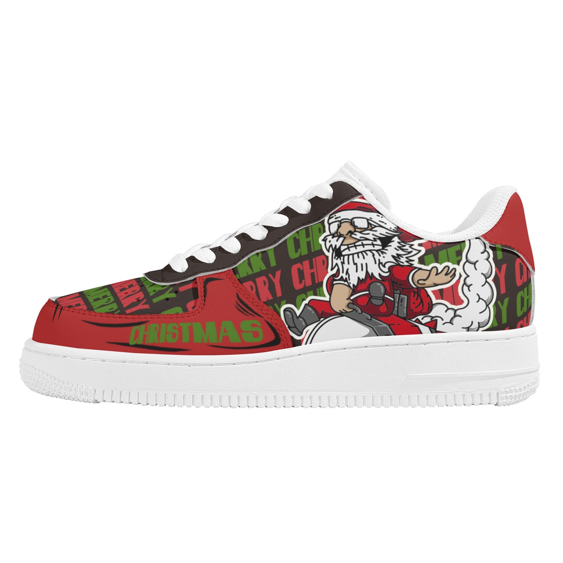 Womens New Design Low Top Leather Shoes - Canvas Graffitti