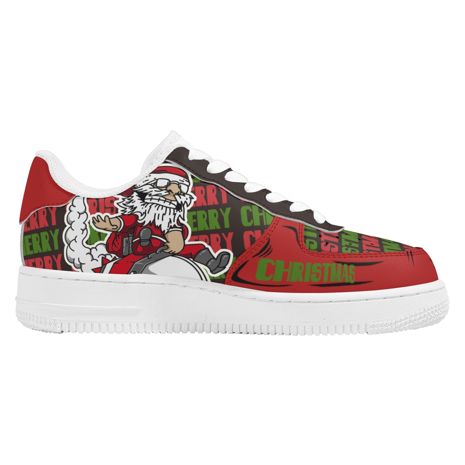 Womens New Design Low Top Leather Shoes - Canvas Graffitti