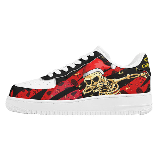 Womens New Design Low Top Leather Shoes - Canvas Graffitti