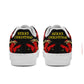 Womens New Design Low Top Leather Shoes - Canvas Graffitti