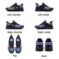 Mens New Elastic Sport Sneakers - Canvas Graffitti