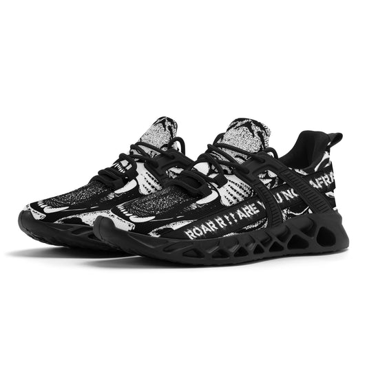 Mens New Elastic Sport Sneakers - Canvas Graffitti