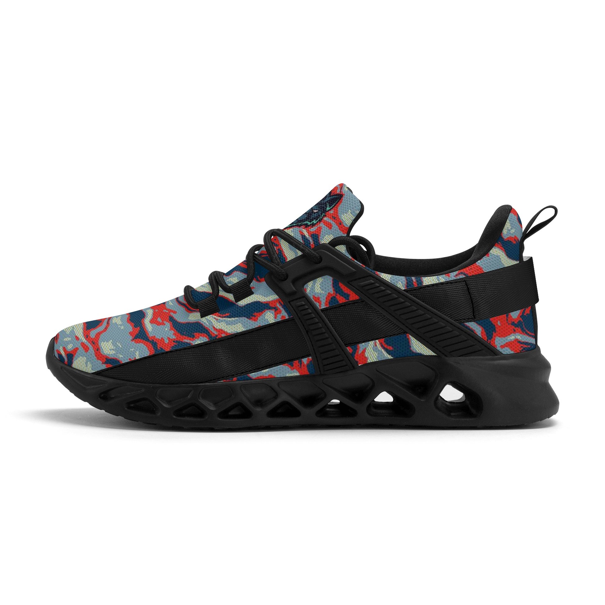 Mens New Elastic Sport Sneakers - Canvas Graffitti