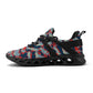 Mens New Elastic Sport Sneakers - Canvas Graffitti