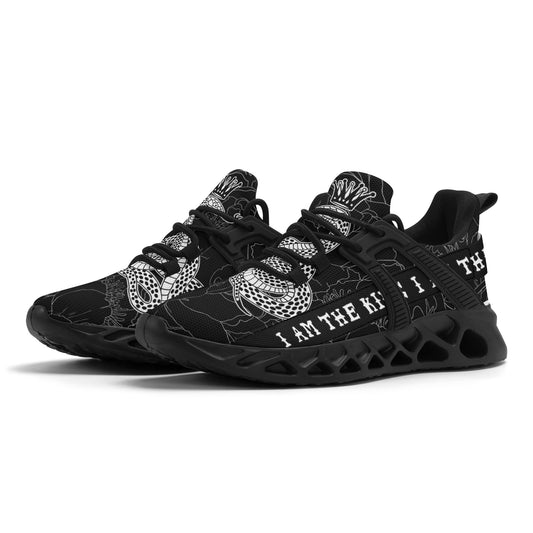 Mens New Elastic Sport Sneakers - Canvas Graffitti