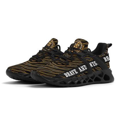 Mens New Elastic Sport Sneakers - Canvas Graffitti