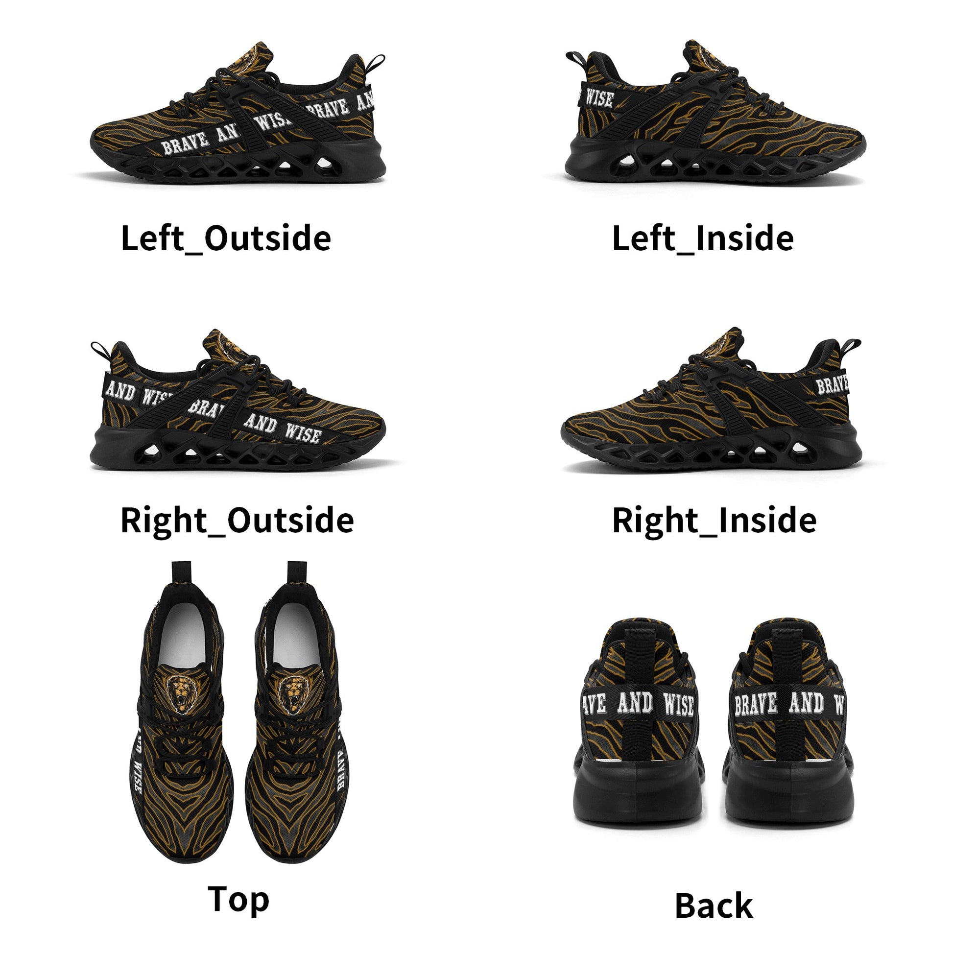 Mens New Elastic Sport Sneakers - Canvas Graffitti