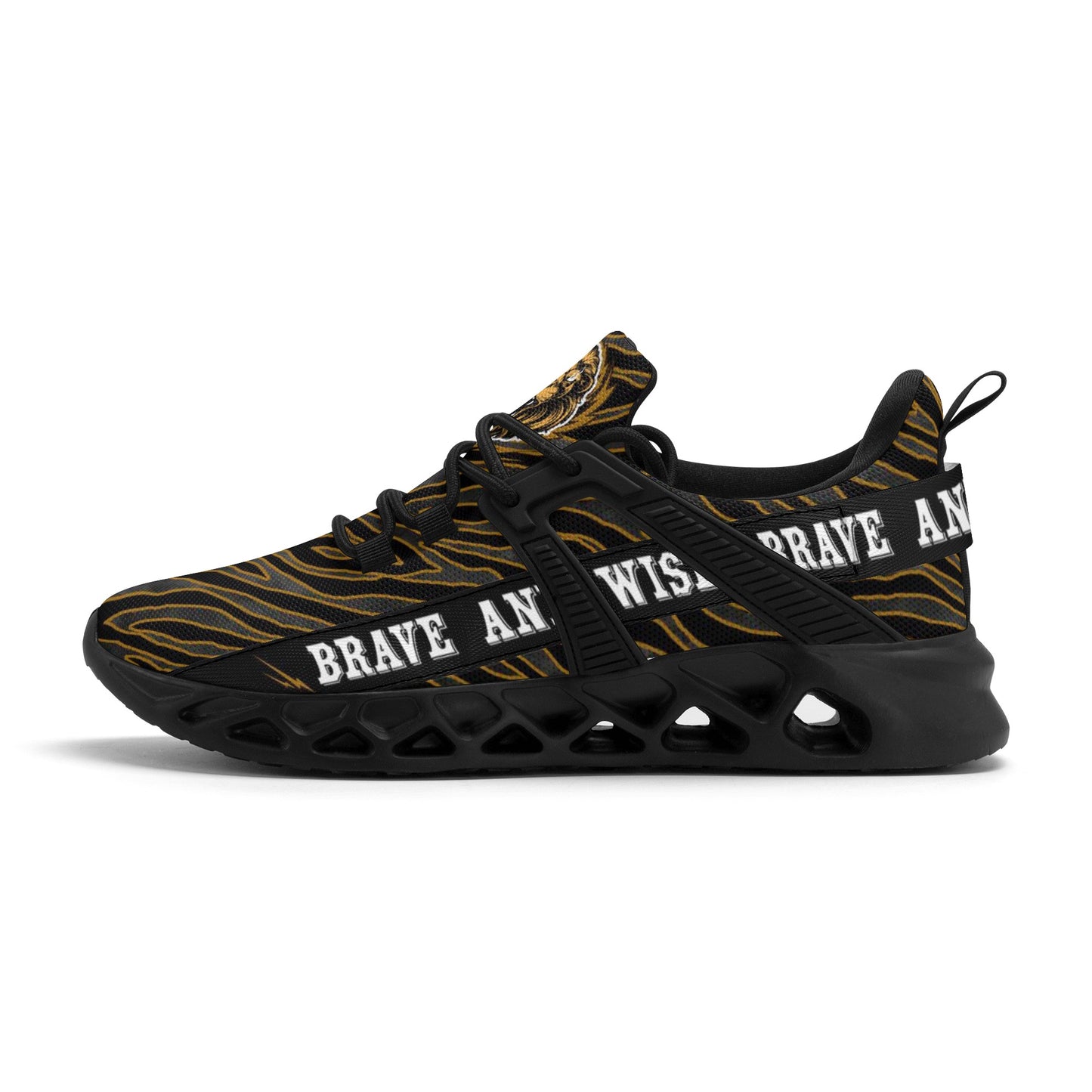 Mens New Elastic Sport Sneakers - Canvas Graffitti