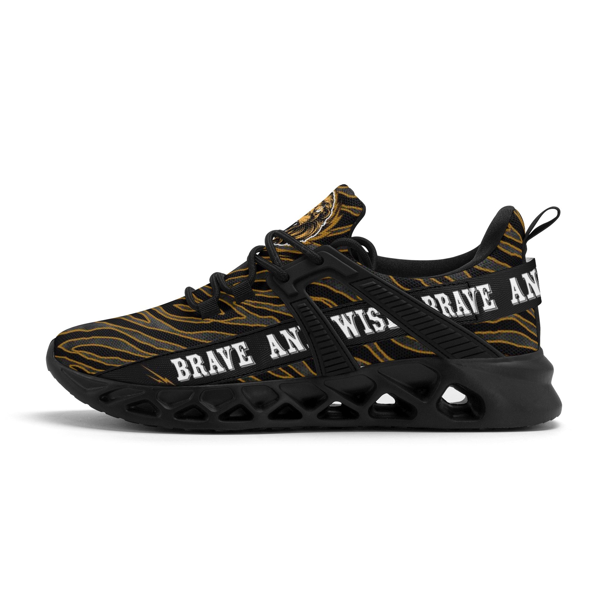 Mens New Elastic Sport Sneakers - Canvas Graffitti