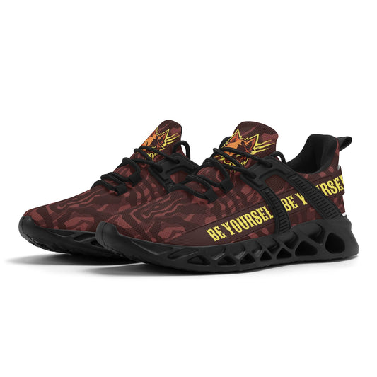 Mens New Elastic Sport Sneakers - Canvas Graffitti