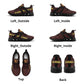 Mens New Elastic Sport Sneakers - Canvas Graffitti