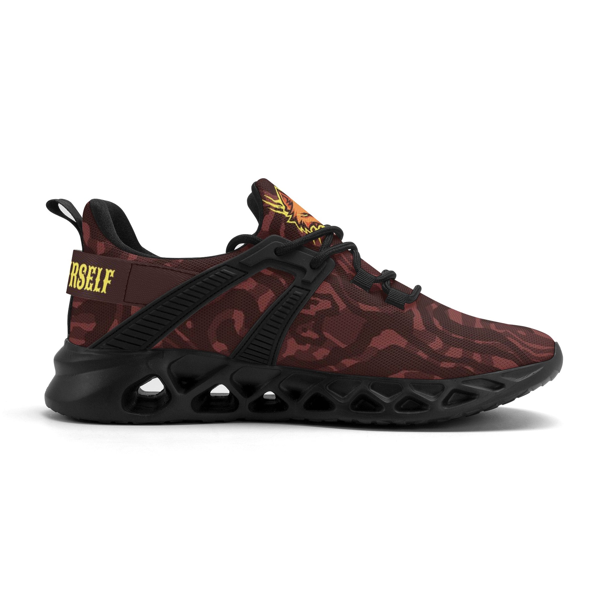 Mens New Elastic Sport Sneakers - Canvas Graffitti