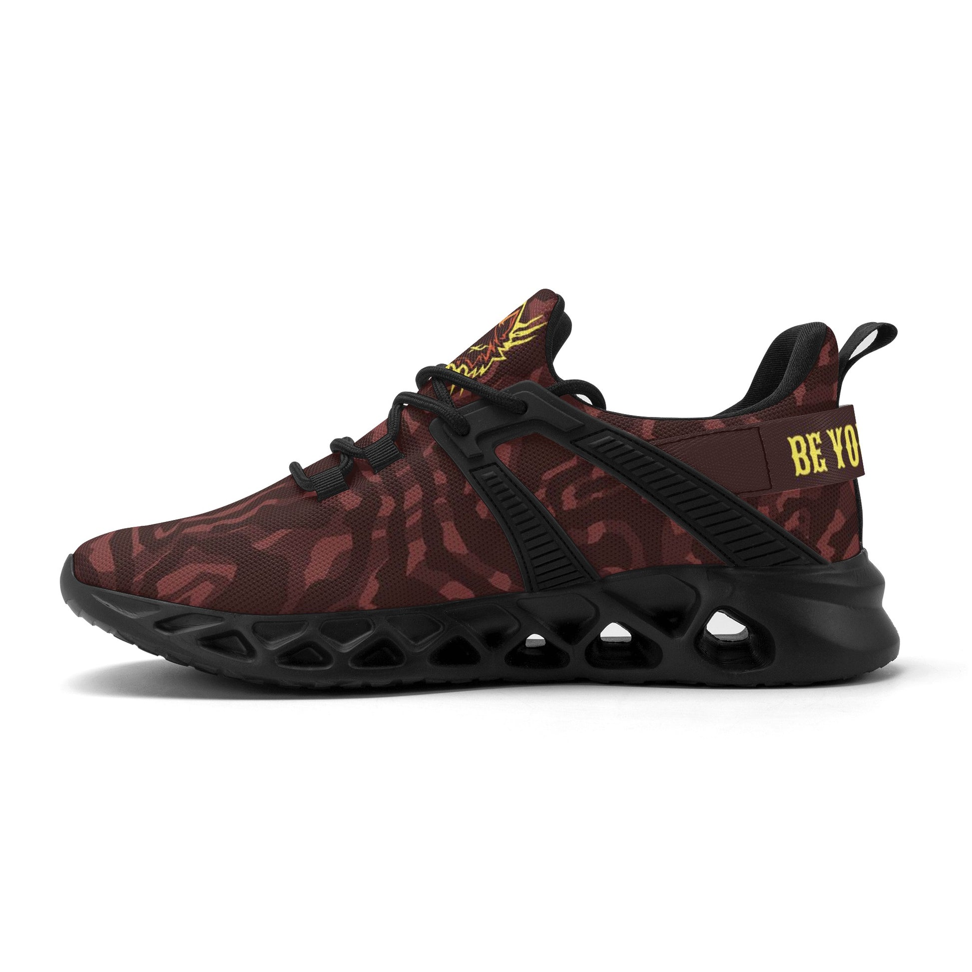 Mens New Elastic Sport Sneakers - Canvas Graffitti