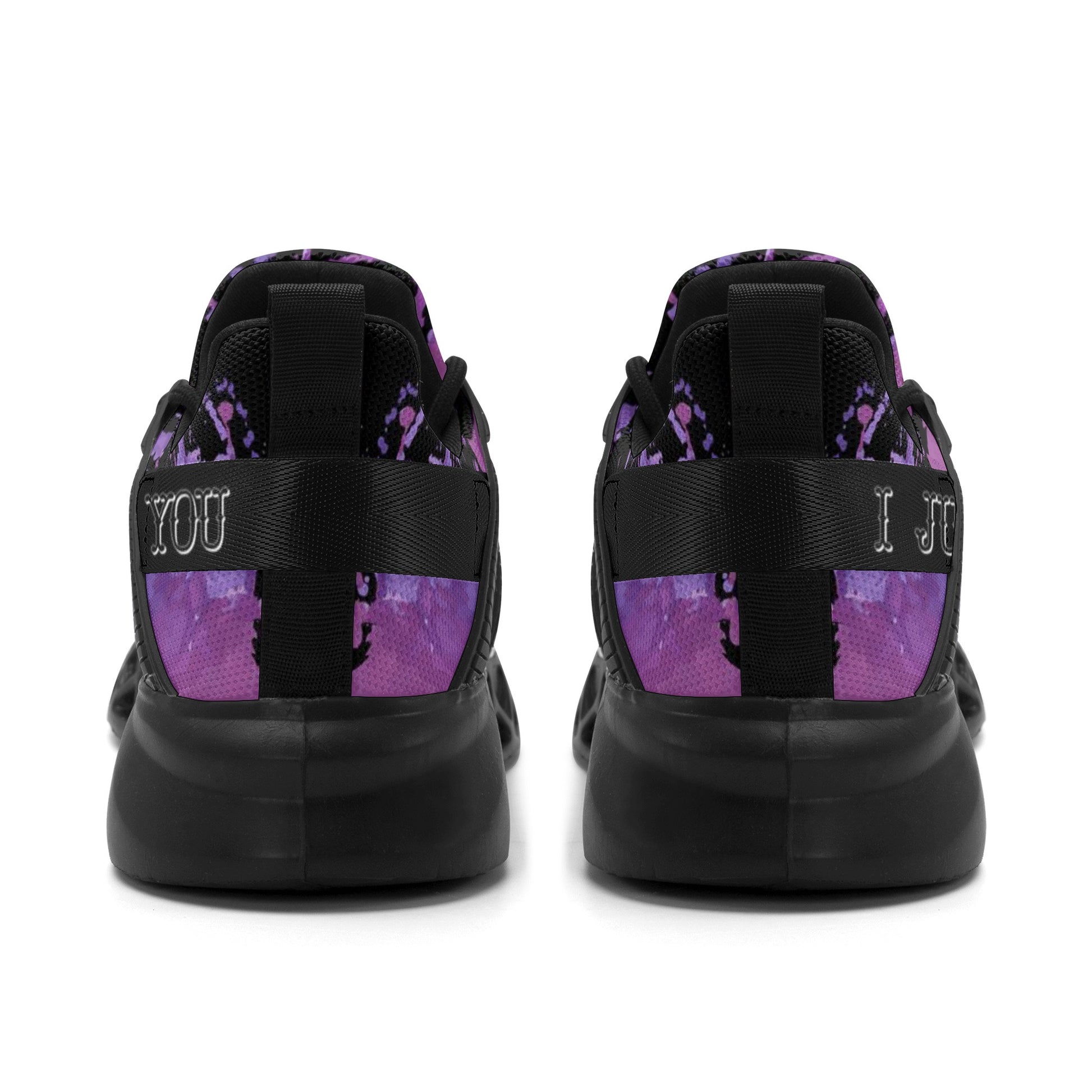 Mens New Elastic Sport Sneakers - Canvas Graffitti