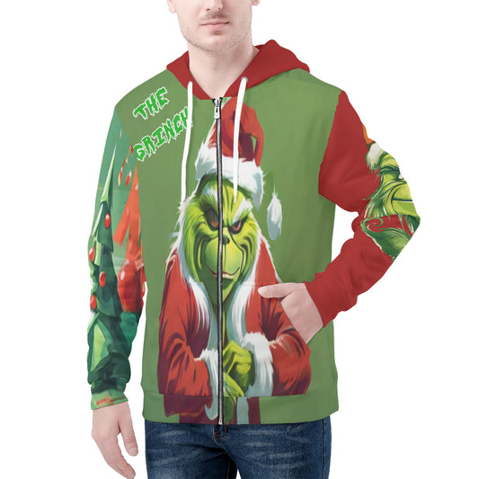 Grinch All Over Print Classic Zip Hoodie* Made from high-quality polyester material, ensuring durability and comfort for daily wear.* Hoodie drawstring and kangaroo pocket keep out rain and wind gusts. * 2Canvas GraffittiPrint Classic Zip Hoodie