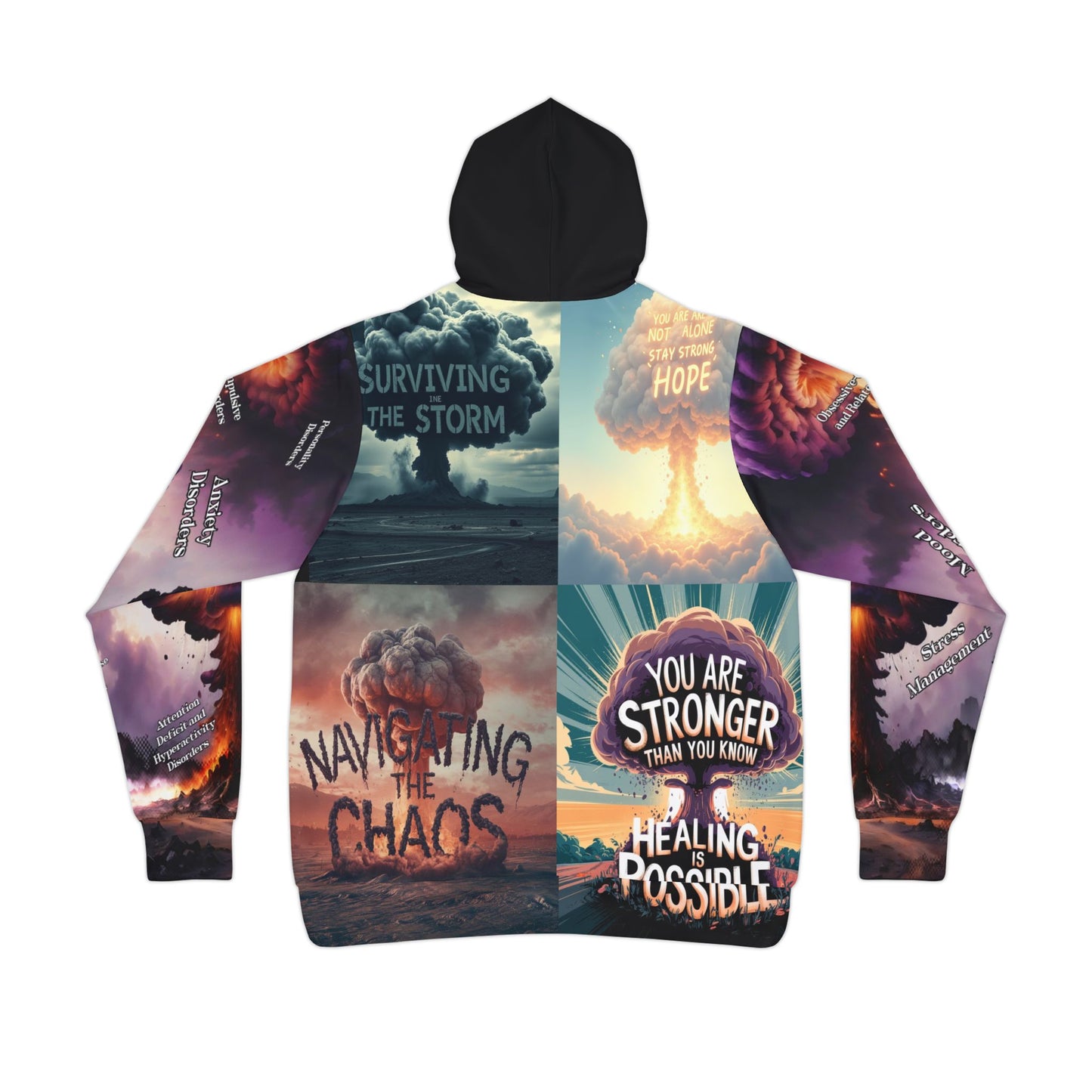 mental health Athletic Hoodie (AOP) Printify