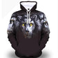 Lion - White Tiger Hoodies Canvas Graffitti