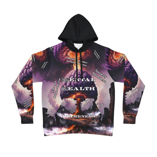 mental health Athletic Hoodie (AOP) Printify