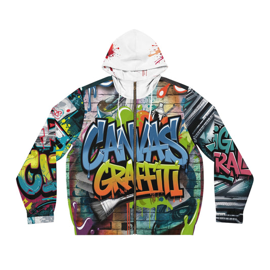 Men's Full-Zip Hoodie (white) Printify
