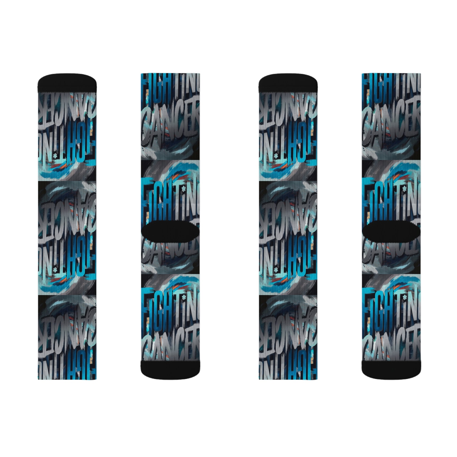 Cancer Sublimation Socks Printify