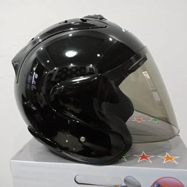 Motorcycle Half Helmet Canvas Graffitti