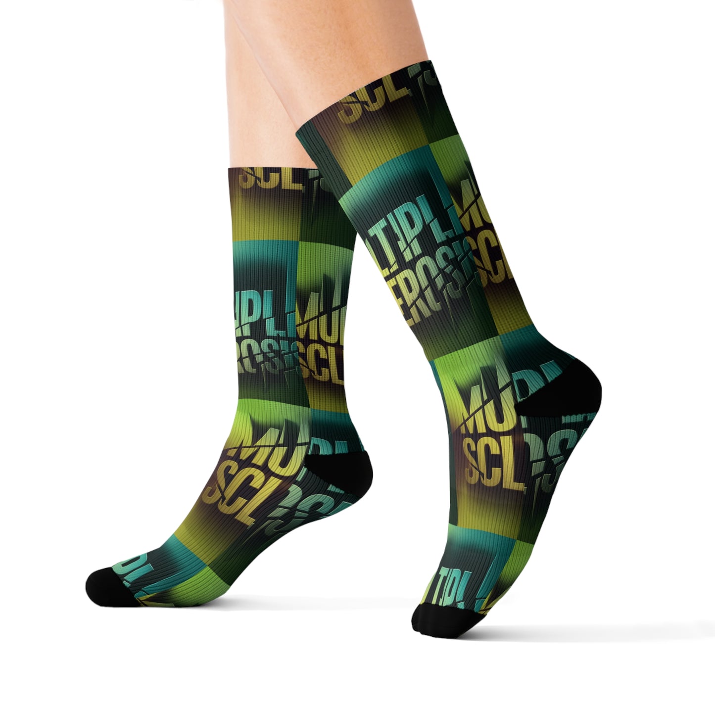 Multiple Sclerosis (MS) Sublimation Socks Printify