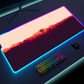 Luminous LED Lighting Mouse Pad Canvas Graffitti