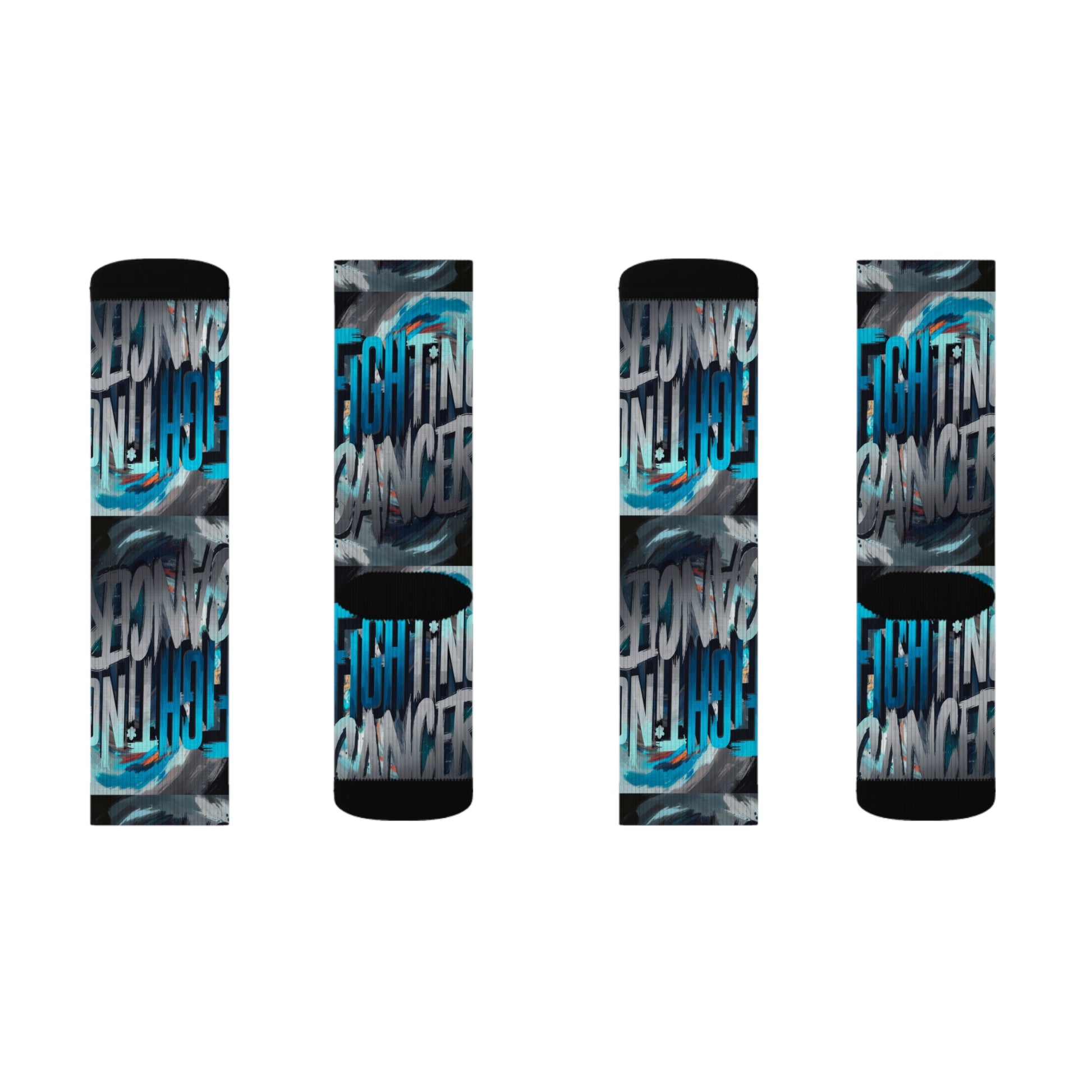 Cancer Sublimation Socks Printify