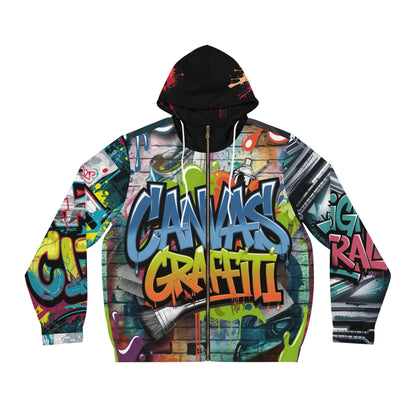 Men's Full-Zip Hoodie (black) Printify