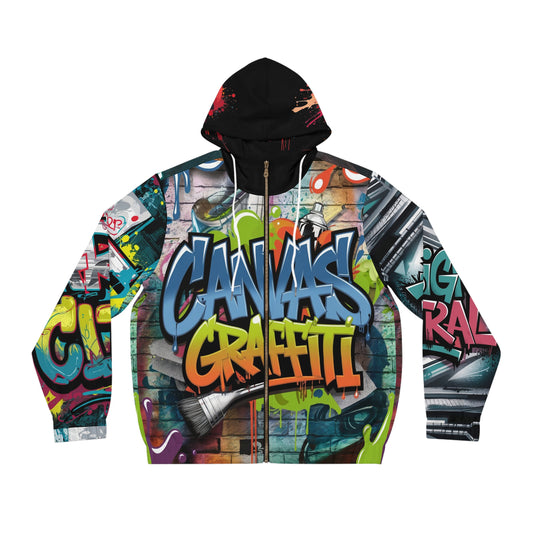 Men's Full-Zip Hoodie (black) Printify