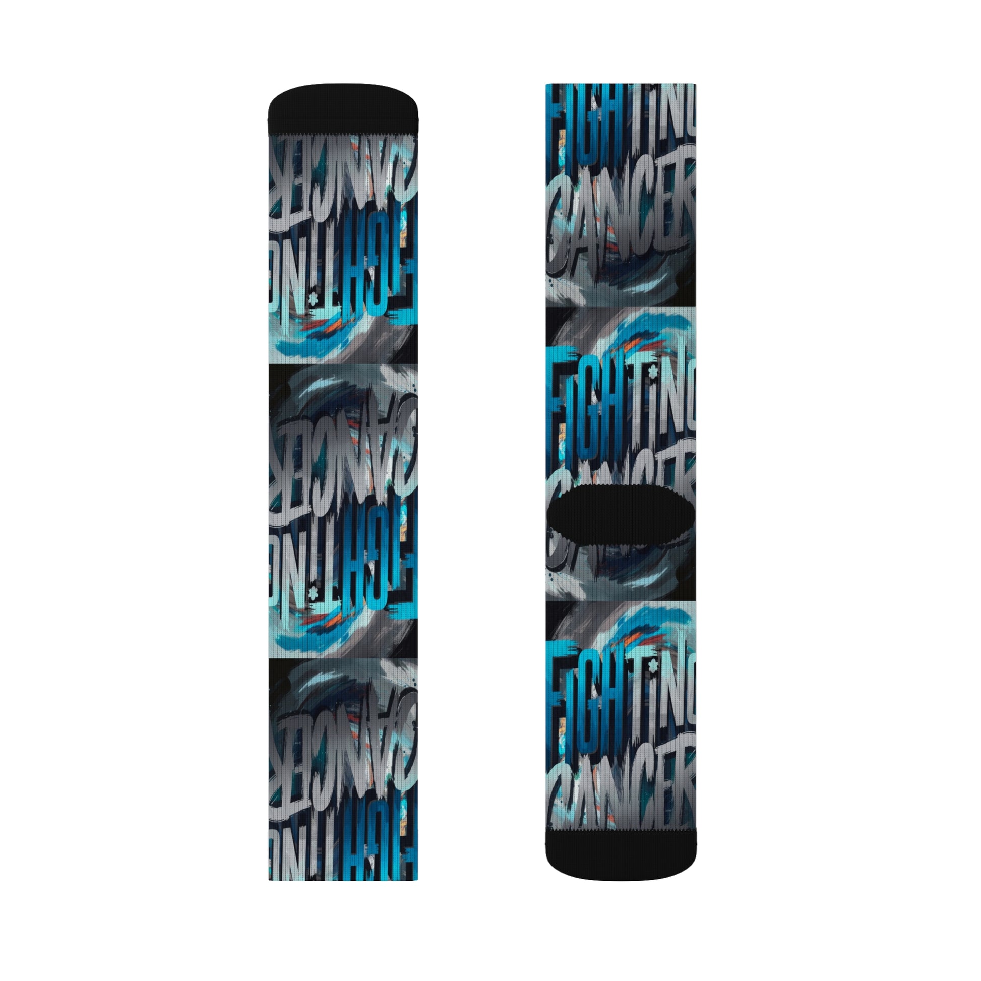 Cancer Sublimation Socks Printify