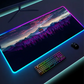 Luminous LED Lighting Mouse Pad Canvas Graffitti