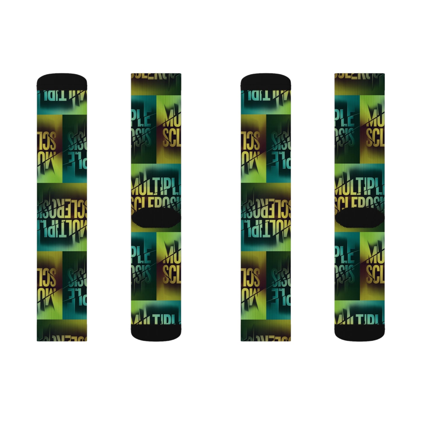 Multiple Sclerosis (MS) Sublimation Socks Printify