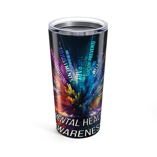 mental health explosion Tumbler 20oz Printify