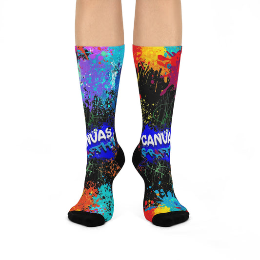 Cushioned Crew Socks (black) Printify