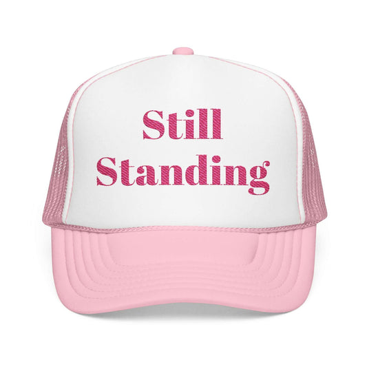 Breast Cancer Trucker Hat (Embroidery)(Standing).