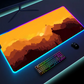 Luminous LED Lighting Mouse Pad Canvas Graffitti