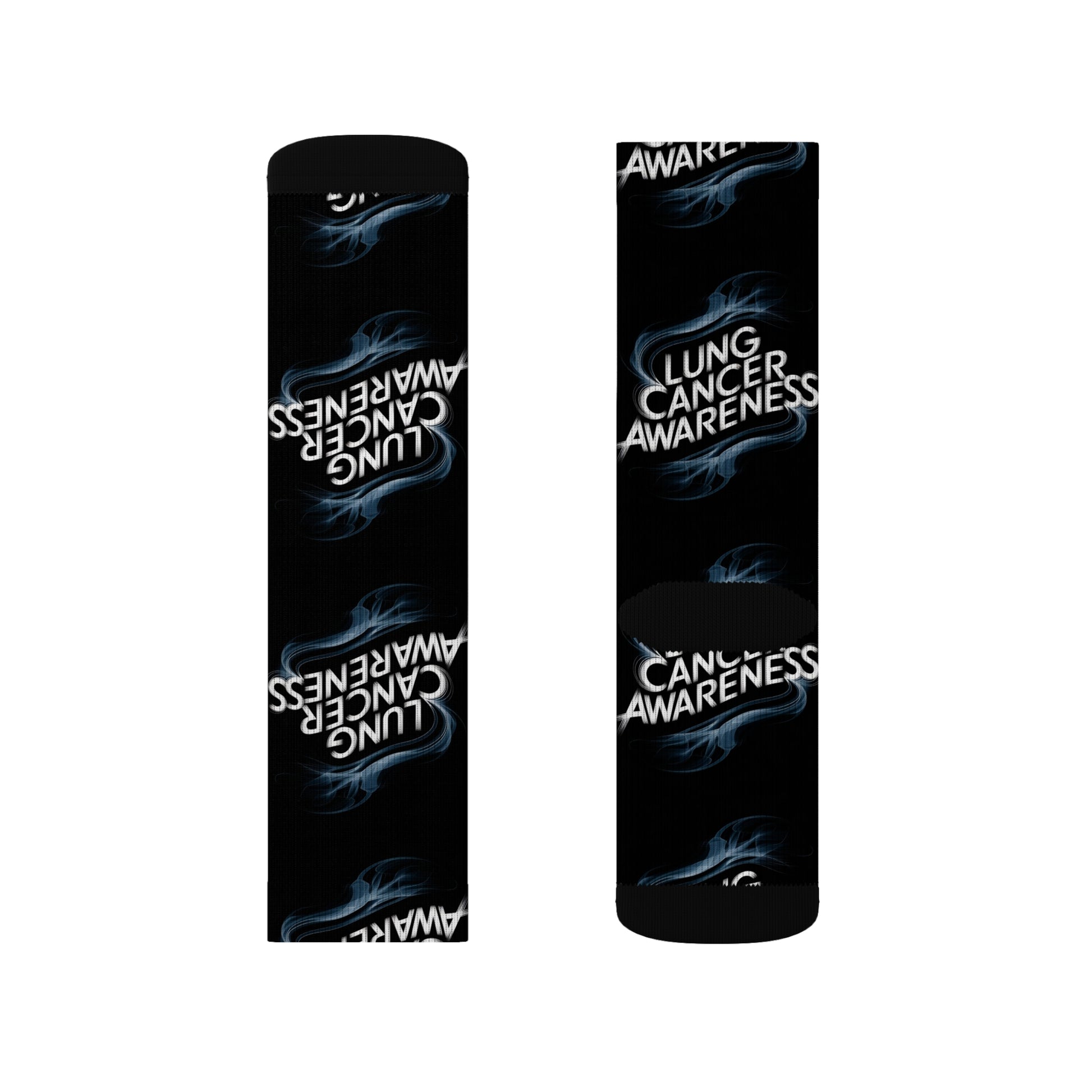 lung cancer awareness #2 Sublimation Socks Printify
