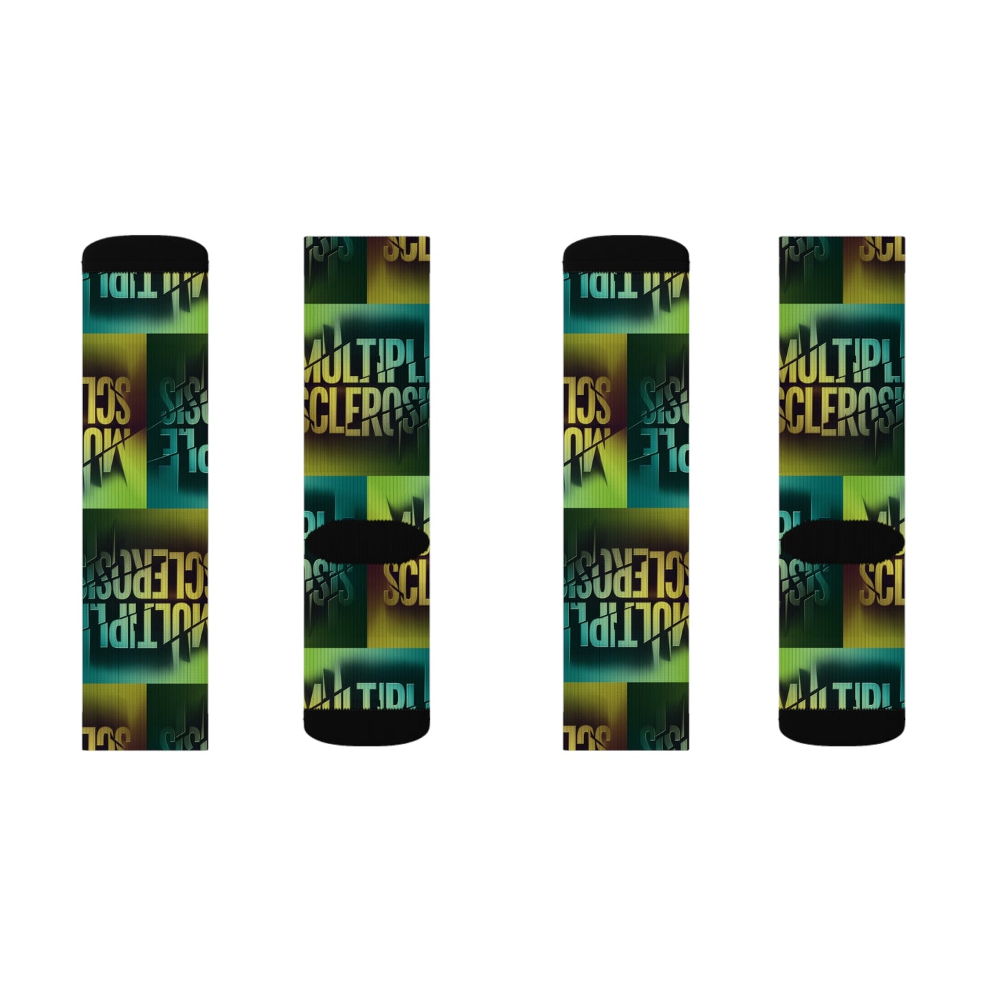Multiple Sclerosis (MS) Sublimation Socks Printify