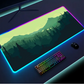 Luminous LED Lighting Mouse Pad Canvas Graffitti
