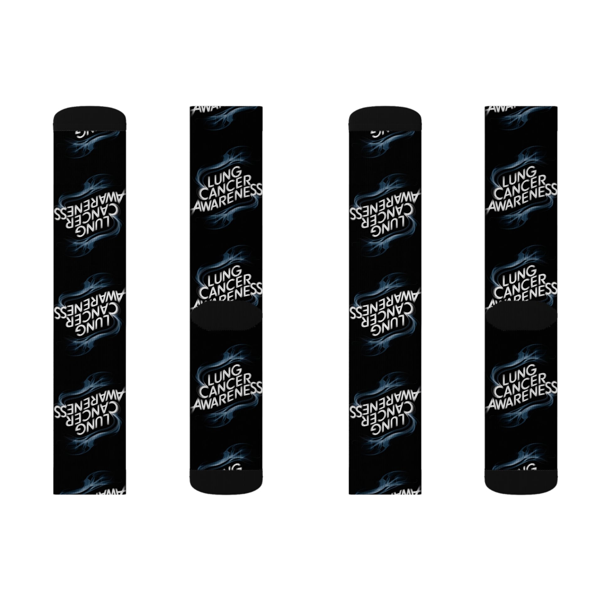 lung cancer awareness #2 Sublimation Socks Printify